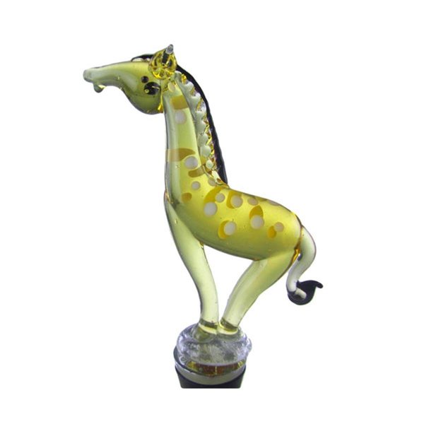 Zees Creations Glass Wine Bottle Giraffe 14305